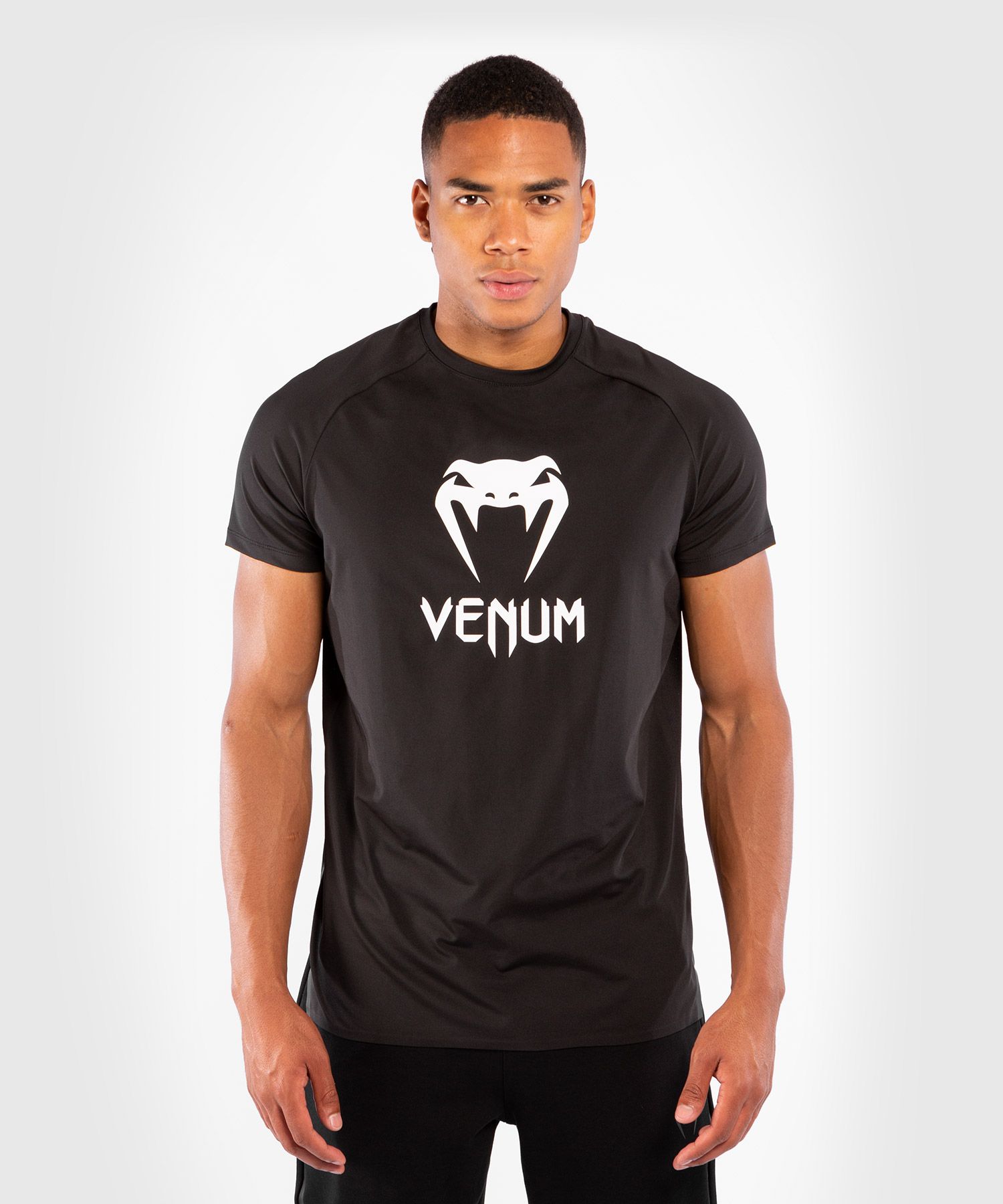 VENUM CLASSIC Dry Tech póló, Fekete/Fehér