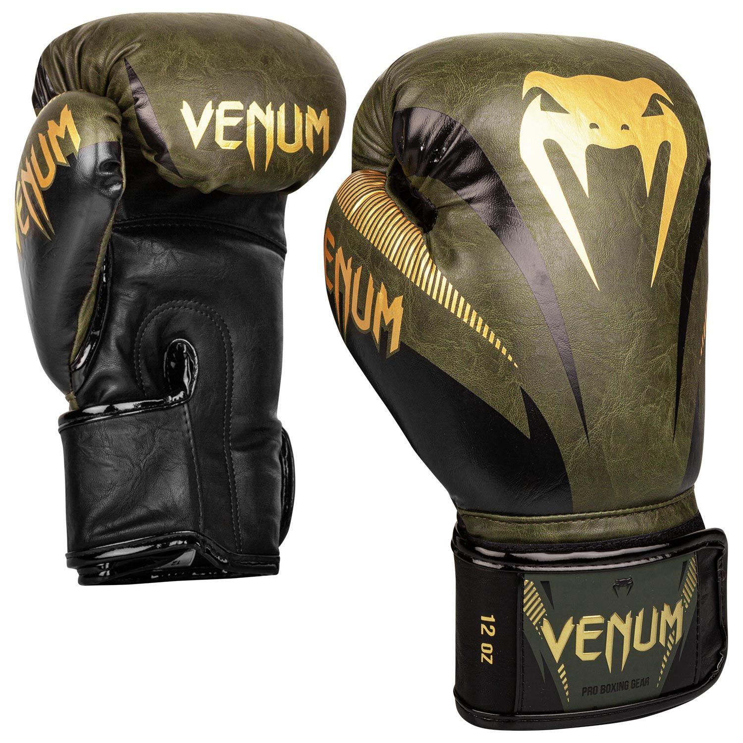 VENUM IMPACT Boxkesztyű, Khaki/Arany