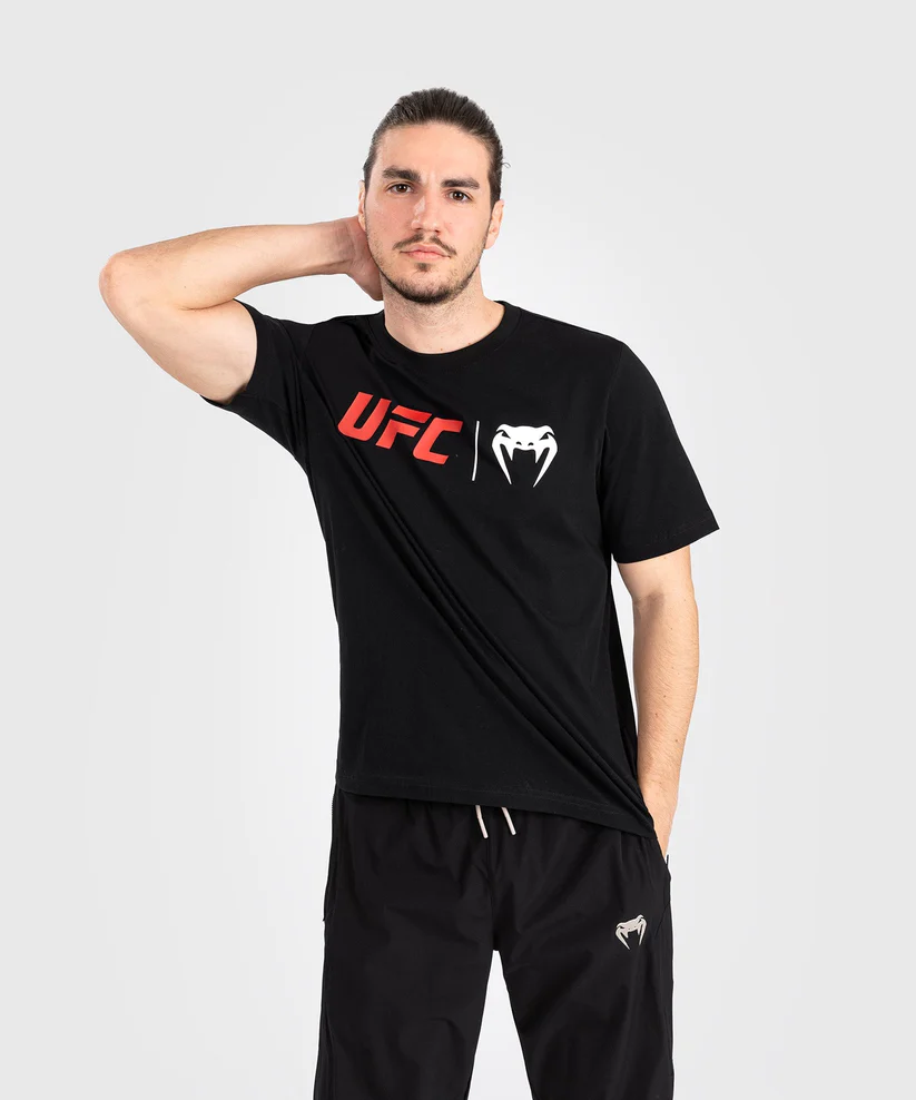 UFC Venum CLASSIC Póló, Fekete/Piros