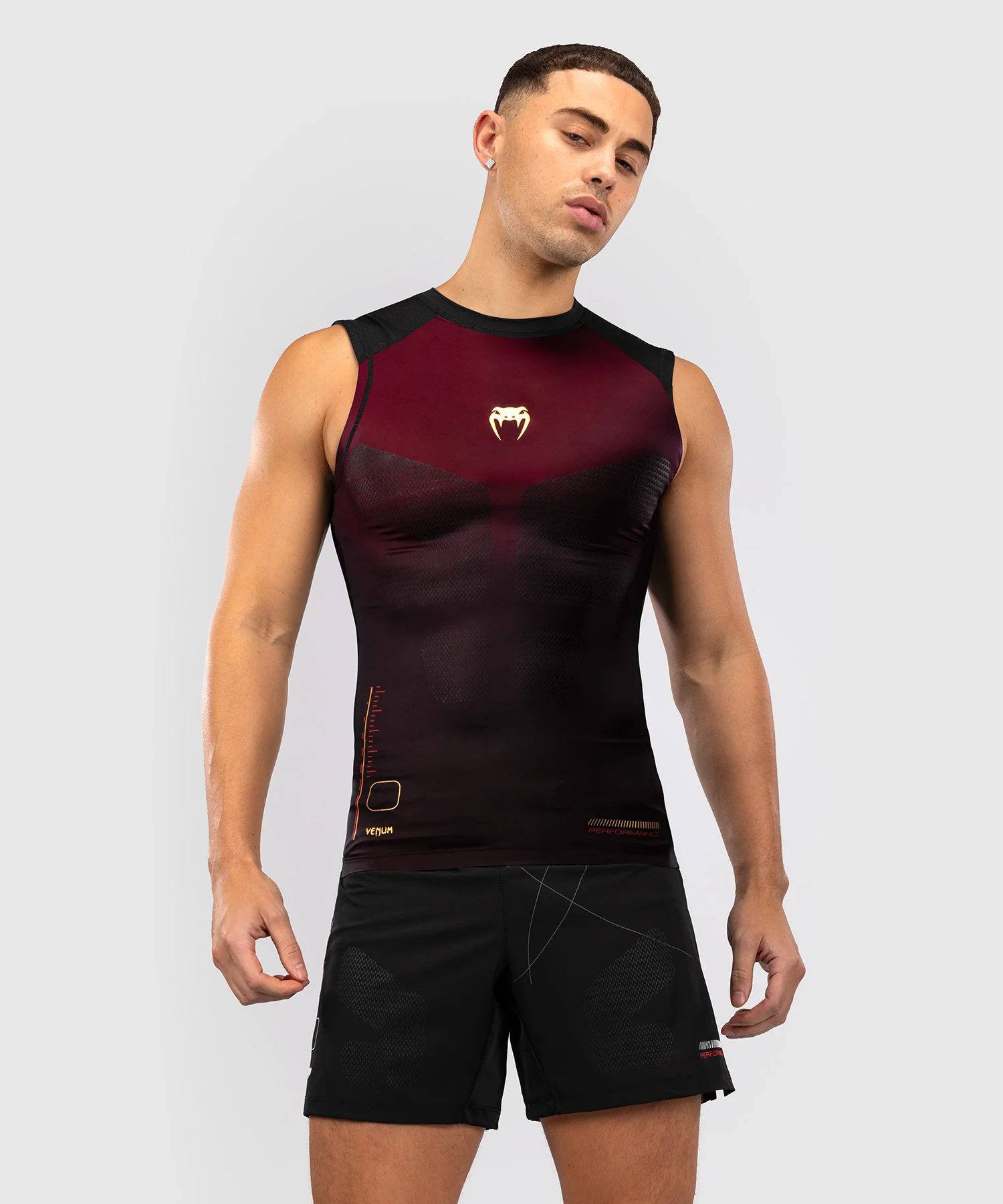 VENUM TACTICAL XT Rashguard, Ujjatlan, Burgundy