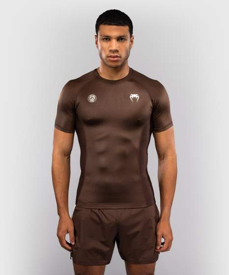 VENUM X ROGER GRACIE ACADEMY Rashguard, Rövid ujjú, Barna