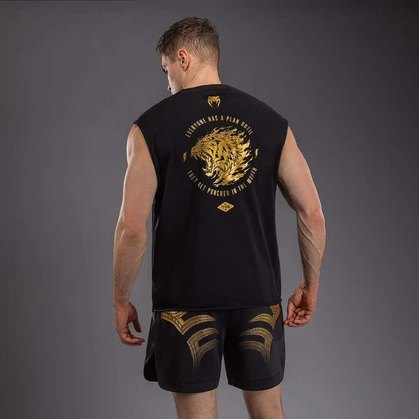 VENUM x MIKE TYSON TIGER ujjatlan póló, Fekete/Arany