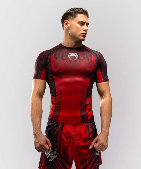VENUM GALACTIC 3.0 Rashguard, Rövid ujjú, Piros/Fekete