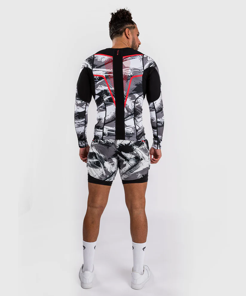 VENUM ELECTRON 3.0 Rashguard, Hosszú ujjú, Fekete/Fehér